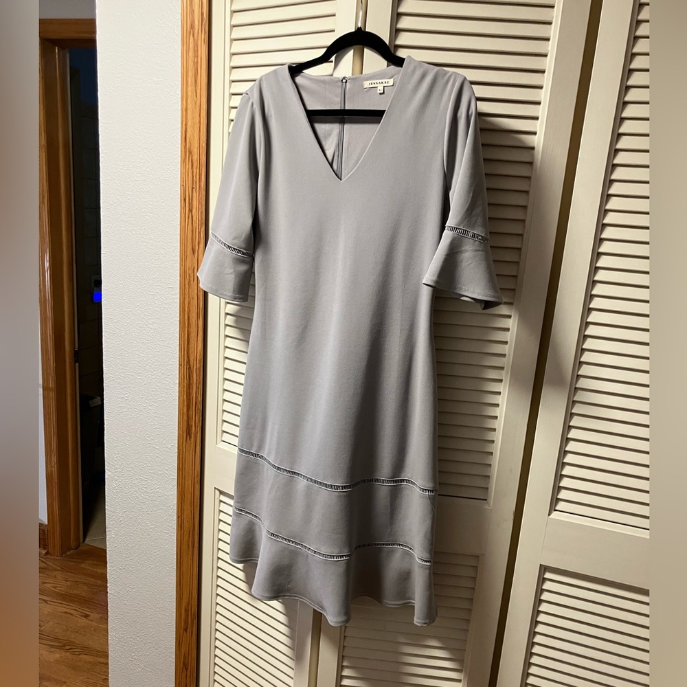 Lavender grey cocktail dress
